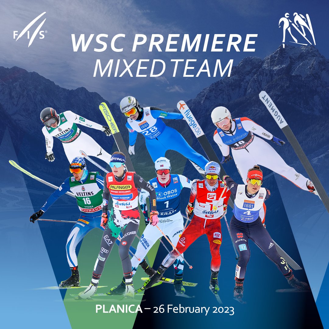 Better together 🤝

For the first time women and men will compete together in a Mixed Team competition at the WSC at <a href="/PlanicaNordic/">Planica Nordic</a> 🇸🇮

Date: Sunday, 26. February 2023
Time: 10:30 CET (SJ), 15:00 CET (CC)
Place: Planica Nordic Center

#fisnoco #nordiccombined