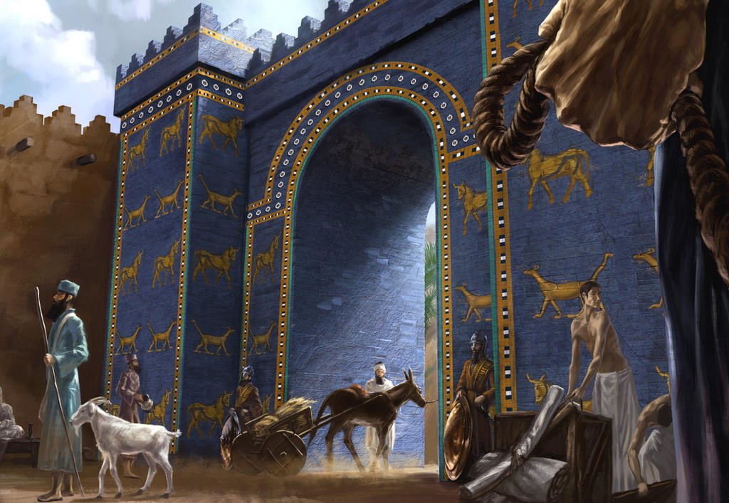 AliciaMimundo's tweet photo. La Puerta de Ishtar fue construida durante el reinado de Nabucodonosor II alrededor del año 575 a.C. en su plan de embellecimiento de la ciudad. Era la 8ª puerta y entrada principal de la ciudad de Babilonia (Irak).

La reconstrucción está en el Museo de Pérgamo de Berlín. https://t.co/MHr90zBRyG