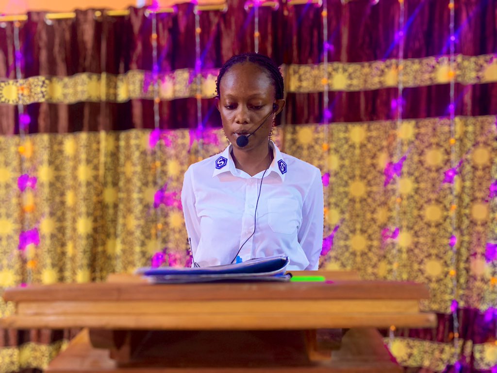 sasafknust's tweet photo. Our Leader for today is Miss Sandra Kyei
#Freshersservice
#SasafKnust
#SalvationArmy https://t.co/xfdMsMVD5j