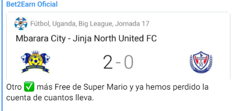 SuperMarioTip's tweet photo. Another FREE PICK that won on my channel on @Bet2Earn 

Join channel for more FREE PICKS and group updates or join the PREMIUM SERVICE FROM

▶️https://t.co/r5vD9QQCAD

Link to CHANNEL 

▶️https://t.co/H2mMOFwP0X https://t.co/Vn4WHxjkTO