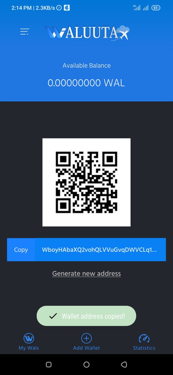 MdAlidjp's tweet photo. @wal_coin WboyHAbaXQ2vohQLVVuGvqDWVCLq1ChVtG https://t.co/I27hU5rXpi