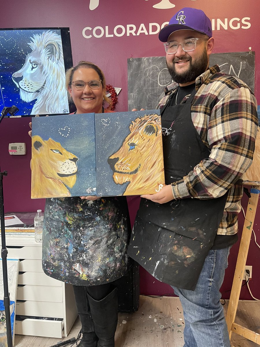 jordan_rivera13's tweet photo. My Saturday night 5 years ago was booze, crying &amp; more booze. 

Tonight I enjoyed Painting with a Twist (minus the twist) with my favorite human. I wish I could tell 21 year old me it all works out. ❤️ https://t.co/5F1VlA9Upx