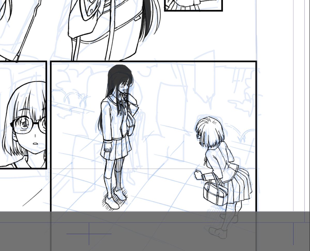 4時間くらいかかったのか・・・ロングのコマ時間かかりすぎる。他の作家さんどうしてるんだろう。 