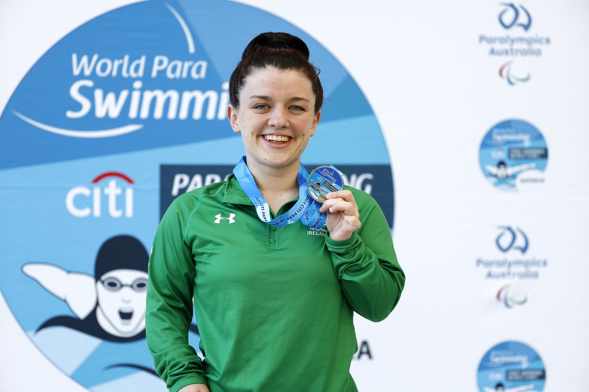 ParalympicsIRE's tweet photo. 🚨🚨🚨Medal Alert🚨 🚨🚨

Great news from Australia where Nicole Turner has won a silver medal at the @citibank Para Swimming World Series!!!

The medal came in her favourite event-  the 50m Butterfly Final!

Well done Nicole!!! 🥈 https://t.co/emuXaz3OI9