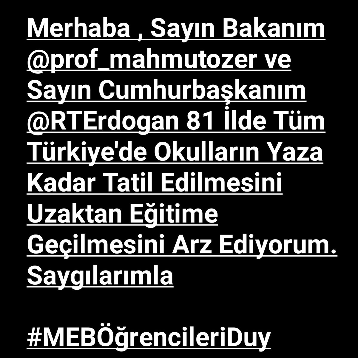 MahmutMelek14's tweet photo. #MEBÖğrencileriDuy https://t.co/FGWRW4EIam