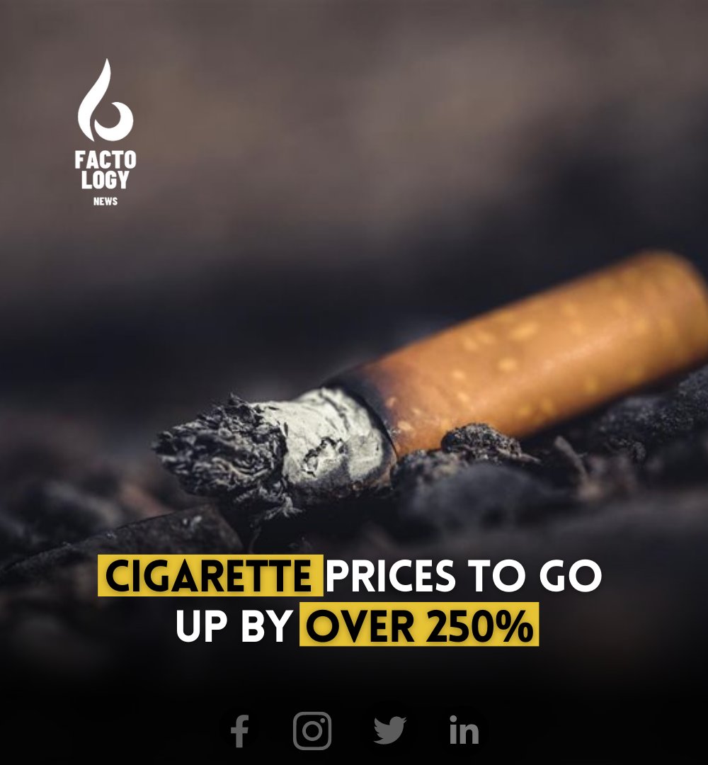 bilalsa23504546's tweet image. government’s increasingly higher revenue collection needs, by paying higher taxes. The fresh massive strike of around 153 percent Federal Excise Duty (FED) rates on cigarettes is going to cause around a 250.
#Increases #Pakistan #pknow #جیلیں_کم_پڑجائینگی