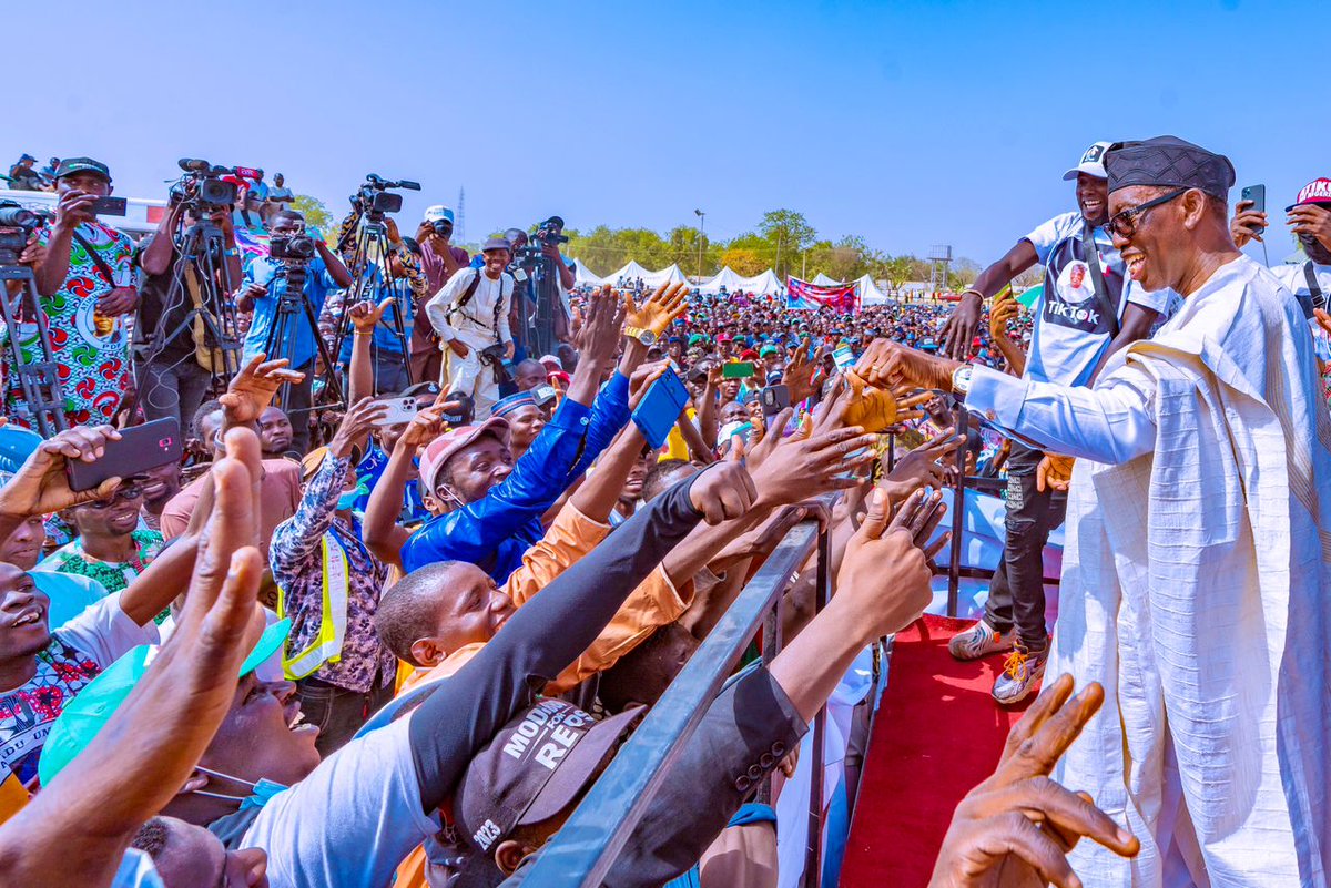 allfornigeria's tweet photo. It is now crystal clear that Atiku and Okowa are going to win the election. We are grateful to everyone who kept the campaign fire burning. They tried everything to pull Gov Okowa down, but the man is too legit to quit. GOD HAS GIVEN HIM VICTORY!!!

#Okowalition  #AtikuOkowa2023 https://t.co/KzwJpaJamE