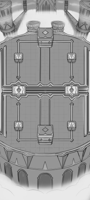 WIP of a new sky-themed battle arena!