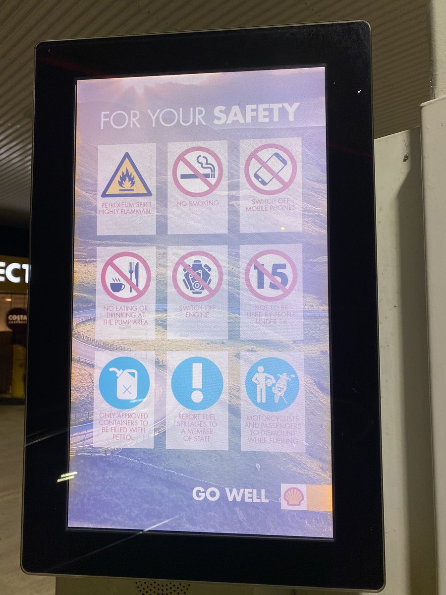 MonkeyThink's tweet photo. @TailendersPod @gregjames @felixwhite Did you take out any copywrite/trademark protection on ‘Go Well’? Shell seem to have adapted it :) saw this at the pump last night … https://t.co/WDbHiQ0xRe