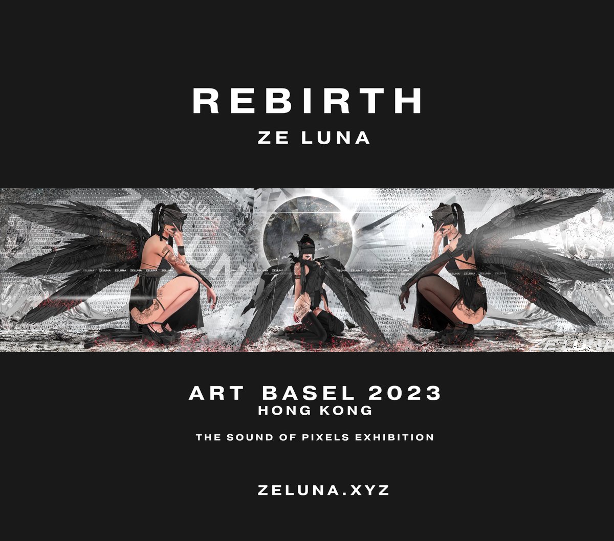 _paperspace's tweet photo. ⚪️G M ⚪️

[ R E B I R T H ]
Art x Fashion x Tech
7168 x 1920 pixels
MP4 with BGM / 48 kHz

Happy to announce a special piece made uniquely for Art Basel 2023 in Hong Kong, part of the "The Sound of Pixels" Exhibition, curated by @ArtInnovationG🕊️

Read on👇 https://t.co/B40t5yLkiv