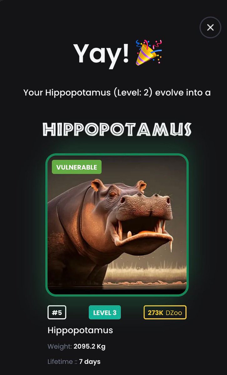 Degen_Zoo's tweet photo. Same animal level 3 but one 273k DZoo and the other 109k.

Players starting to understand the game dynamics! https://t.co/6TxOd0MAbL