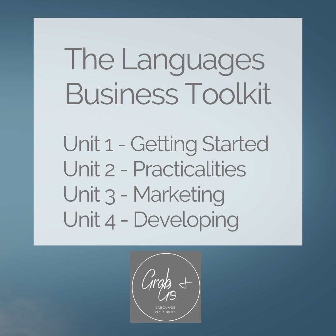 It's here... - mailchi.mp/grabandgolangu…

I'm thrilled to announce that my new course The Languages Business Toolkit is now live and available for a limited time at an early bird price.  Read all about it in my latest newsletter

#mfltwitterati
#epi
#teachersidehustle
#teachingbiz