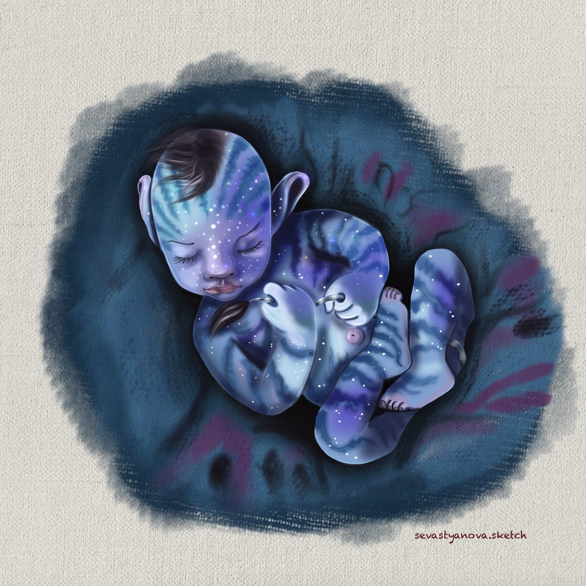Baby Na’vi
💜💙🤍

 I think he is very cute. What do you think?