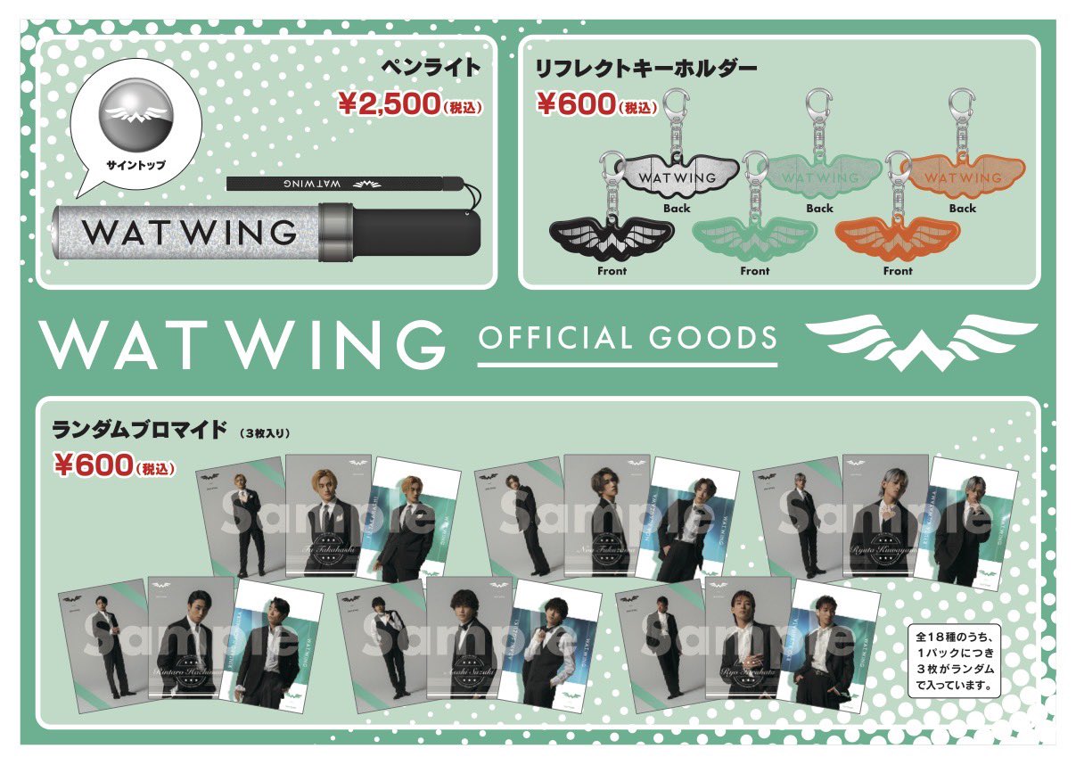 WATWING 中国ライブ　中国グッズ　オフィシャルペンライト WATWING 中国ライブ 中国グッズ オフィシャルペンライト