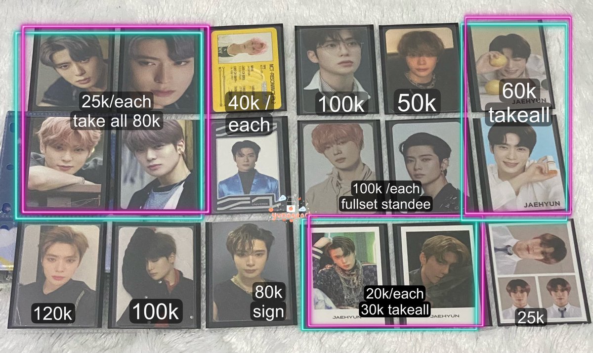yunoqeach's tweet photo. WTS INA NCT OFC PHOTOCARD
(Jaehyun,Kun,Sungchan,Shotaro,Jeno,Jisung)

-negotiable jgn tkut buat nego ya
-condi by dm
-shopee keep event✅

bantu habisin yuk stop collect🙂🙏🏻

#wts #wtb #wtt #jaehyun #kun #jisung #sungchan https://t.co/gCDAav2dmF