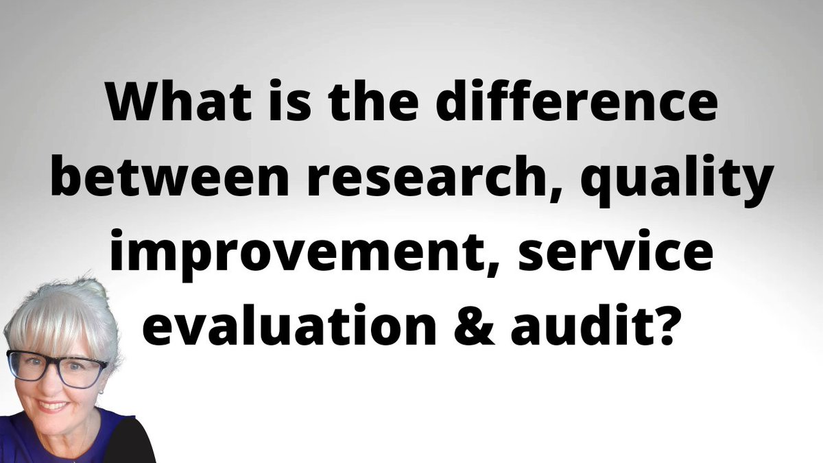 Carol Forde-Johnston💙 (@fordejohnston) on Twitter photo This week's video offers a simple overview of differences between research, quality improvement, service evaluation& audit. Practical examples given - helpful for all healthcare professionals, see below:
youtu.be/_Rronp9X-Jc
<a href="/lanternpublish/">Lantern Publishing</a> <a href="/CNENetworkUK/">Clinical Nurse Educator Network 💙</a> <a href="/RCNNRN/">RCN Newly Registered Nurses</a> <a href="/RCNStudents/">RCN Students</a> This week's video offers a simple overview of differences between research, quality improvement, service evaluation& audit. Practical examples given - helpful for all healthcare professionals, see below:
youtu.be/_Rronp9X-Jc
<a href="/lanternpublish/">Lantern Publishing</a> <a href="/CNENetworkUK/">Clinical Nurse Educator Network 💙</a> <a href="/RCNNRN/">RCN Newly Registered Nurses</a> <a href="/RCNStudents/">RCN Students</a>