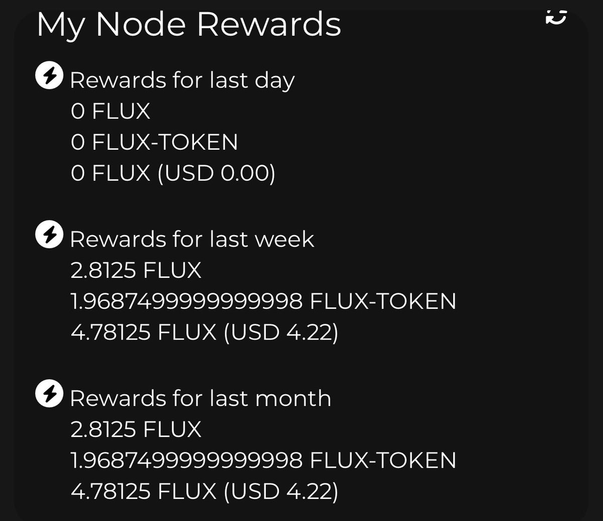 First payout on our m4 Sensecap #flux node.  Just incase you wondering if it is worth wasting your time and money or not.  Payout every 15 days