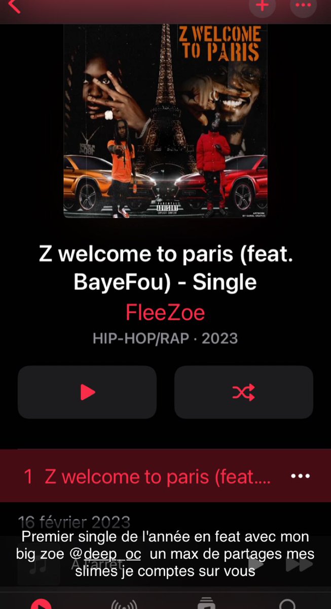 plug1trap's tweet photo. Flee zoe x Bayefou - Welcome to Paris (prod by MwakaFlex)
🔥
#drill #drillfr #drillus https://t.co/1RhshDmfYO