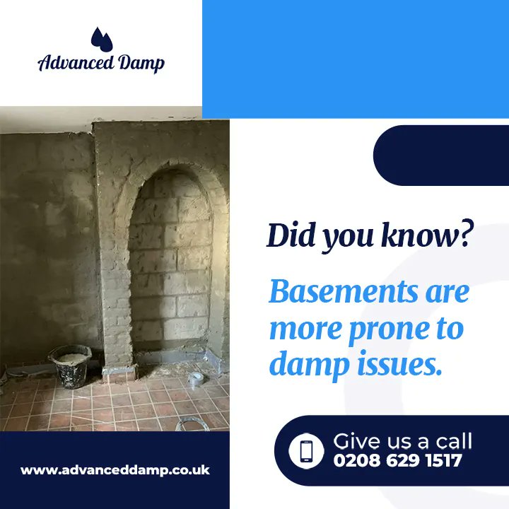 damp_advanced's tweet image. Because of the hydrostatic pressure built up from the water in the surrounding ground and earth, basements have to face more #dampproblems.

Call us now at 02086291517 for your cellar &amp;amp; #basement tanking. 

#damp #mould #dampproofing