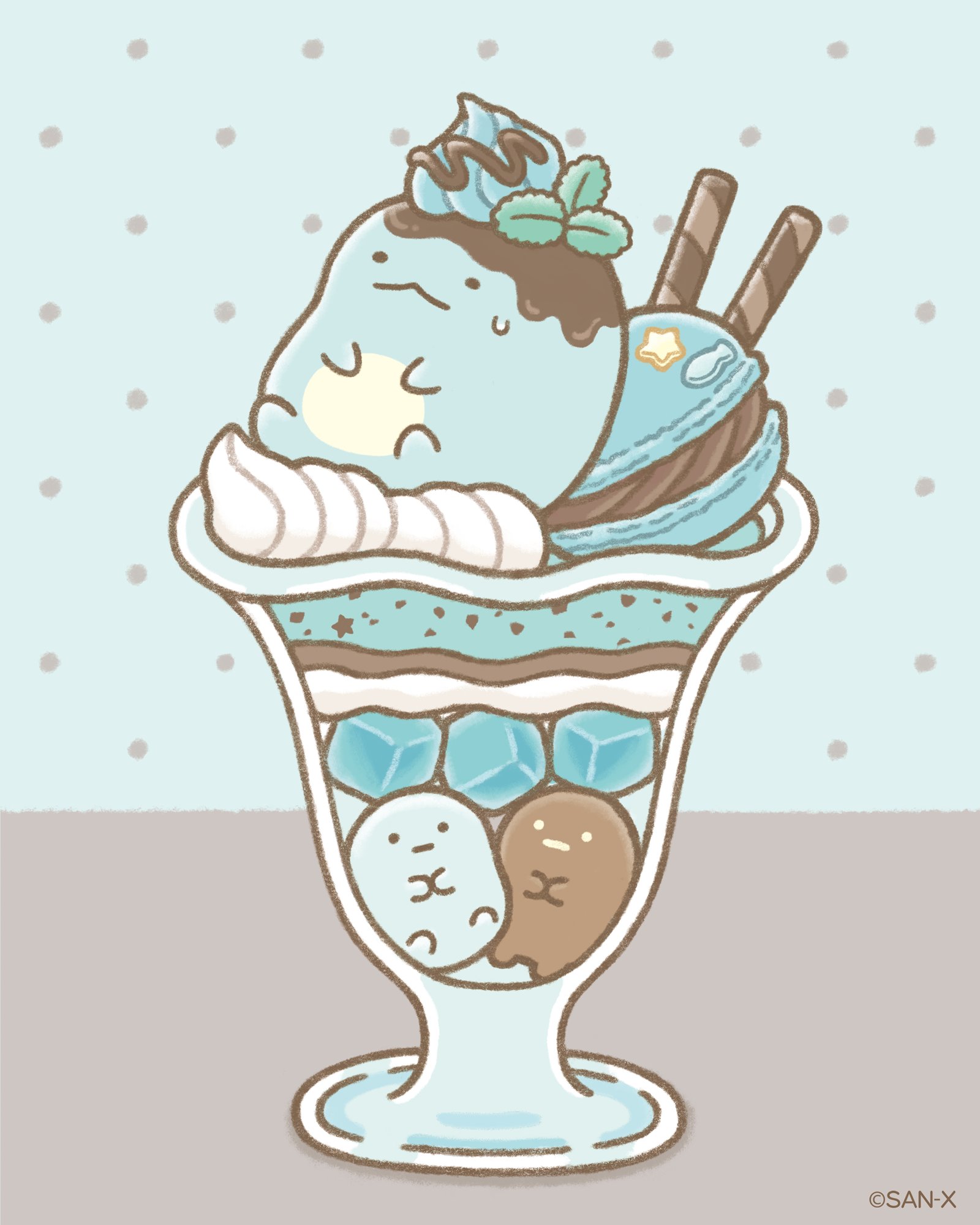 すみっコぐらし てのり ぺんぺんアイスクリーム チョコミント