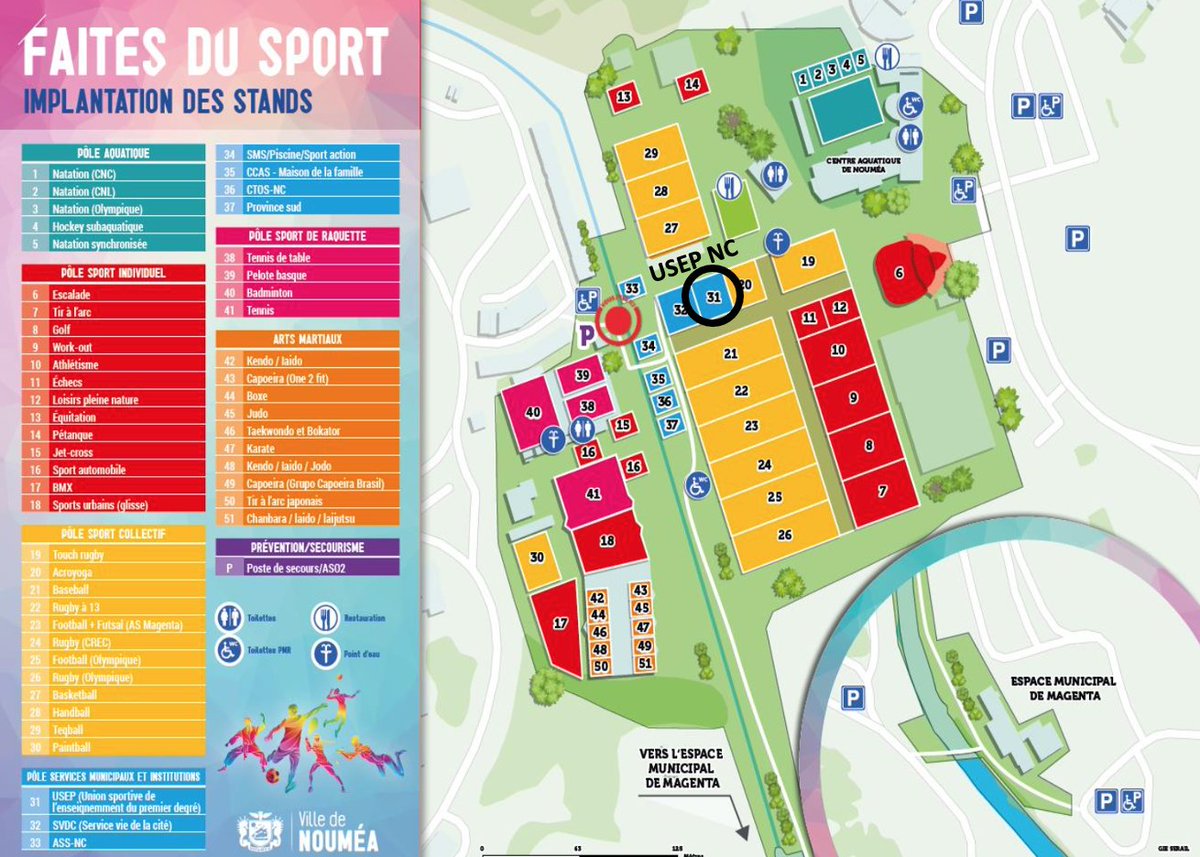 UsepNc's tweet image. 📅Évènement à venir ⚽️🥏🥅🏓

L&apos;USEP NC sera le samedi 25 février, à l&apos;évènement organisé par la mairie de Nouméa : &quot;FAITES DU SPORT&quot; au complexe sportif de Magenta.
Venez nous rendre visite au stand n°31 et participer à différentes activités.
#USEPNC #Nouméa #NouvelleCaledonie