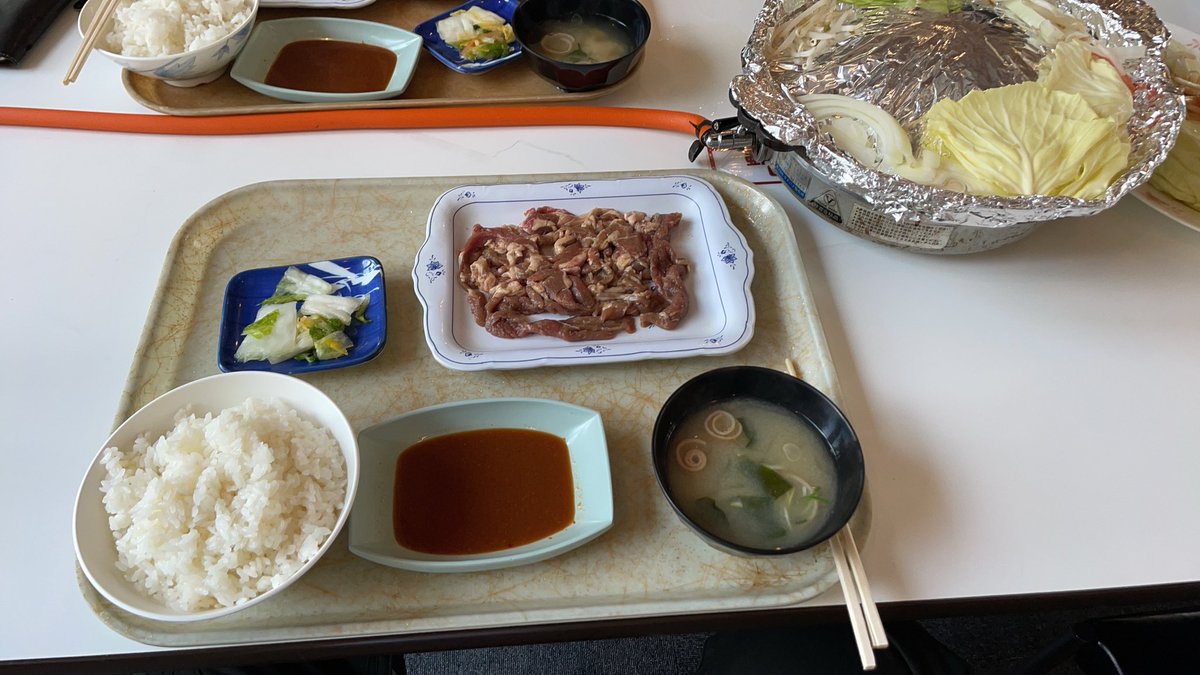 昨日の昼メシ
#胎内スキー場
#鹿ノ股ロッジ
#ジンギスカン