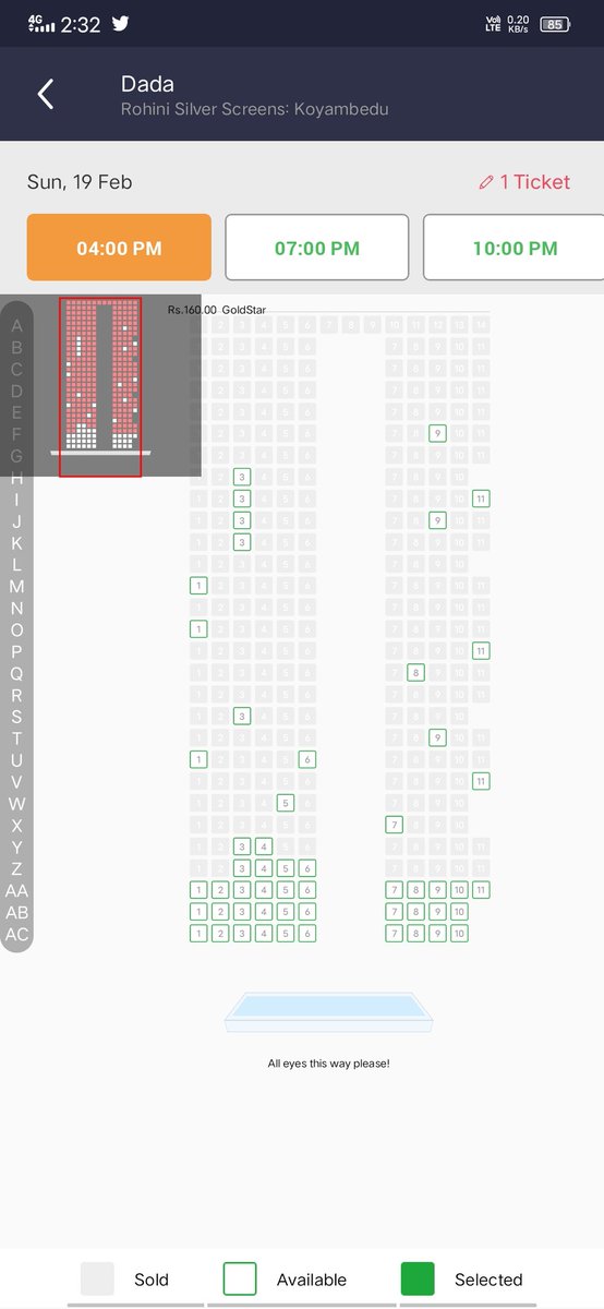 Big screen Rohini Silver Screens: Koyambedu

4.00 Pm 95 % House Full Show 🥵

#DaDa = #Kavin