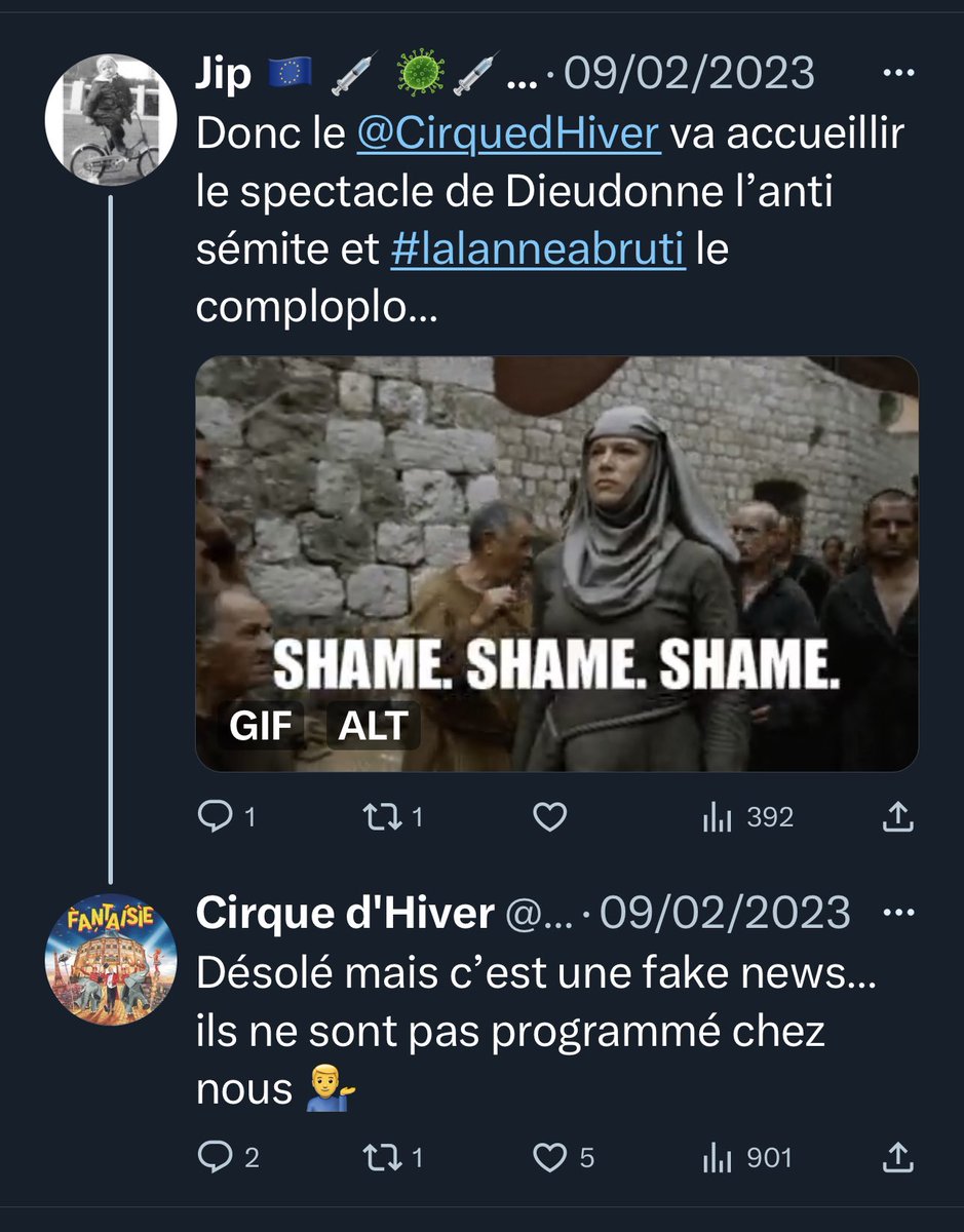 JCoupable's tweet photo. Coucou Francis Lalanne @OffLalanne , @MbalaDieudo Dieudonné, on ne vous entend plus...
@gouvernementFR @PoliceSCSI @GDarmanin , arnaque en perspective. #OCLCIFF https://t.co/fnqTlwl2NG