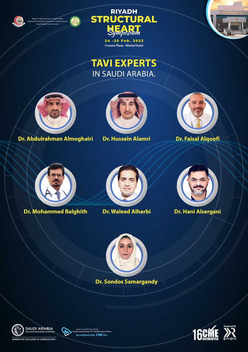 Riyadh Structural Heartمؤتمر الرياض لصمامات القلب (@heartstructural) on Twitter photo Riyadh Structural Heart (RSH)
Will summarize and discuss the current practice and the new updates in Structural Heart Disease (join us and listen to great speakers from EuroPCR) <a href="/didier_tchetche/">Didier Tchetche</a> <a href="/PCRonline/">PCRonline 🫀</a> <a href="/nicolasdumonte1/">nicolas dumonteil</a> <a href="/nickaram/">Nicole Karam, MD, PhD, FESC</a> <a href="/CuissetDr/">DrThomasCuisset</a> <a href="/mmamas1973/">Mamas A. Mamas</a> <a href="/Hragy/">Hany Ragy</a> <a href="/MBalghith/">د.محمد بلغيث البارقي</a> Riyadh Structural Heart (RSH)
Will summarize and discuss the current practice and the new updates in Structural Heart Disease (join us and listen to great speakers from EuroPCR) <a href="/didier_tchetche/">Didier Tchetche</a> <a href="/PCRonline/">PCRonline 🫀</a> <a href="/nicolasdumonte1/">nicolas dumonteil</a> <a href="/nickaram/">Nicole Karam, MD, PhD, FESC</a> <a href="/CuissetDr/">DrThomasCuisset</a> <a href="/mmamas1973/">Mamas A. Mamas</a> <a href="/Hragy/">Hany Ragy</a> <a href="/MBalghith/">د.محمد بلغيث البارقي</a>