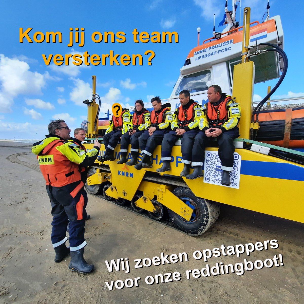 KNRMzandvoort's tweet photo. Wij van KNRM reddingstation Zandvoort willen graag ons reddingsteam uitbreiden. Daarvoor zijn wij op zoek naar mannen en vrouwen die ‘opstapper’ willen worden. Lees verder op deze link:
https://t.co/V3PNMV9pDW
#knrm #reddingboot #vrijwilligers #Zandvoort #opstapper https://t.co/CrdWxYj60j