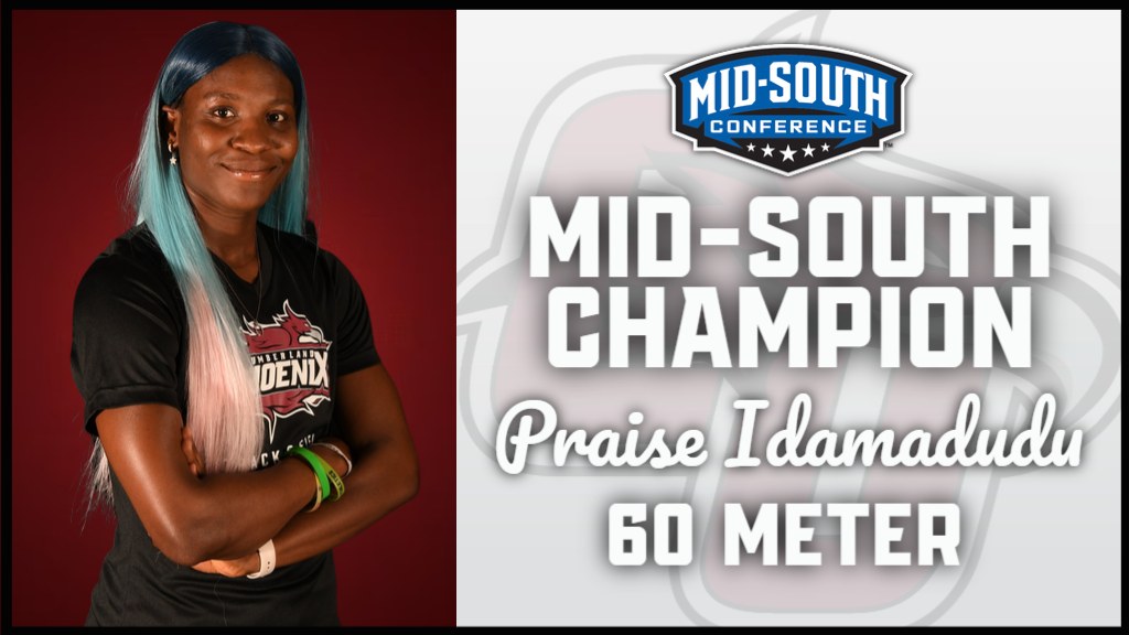 SOSNGR's tweet photo. TRIPLE HONOURS 👏🏽

Cumberland's Praise Idamadudu was in a class of her own at the Mid-South Conference Indoor Champs yesterday.

She bagged three Gold medals in different events.

First, she won the 60m final with 7.47s. Then followed Gold medals in 400m(55.93s) &amp; 200m(24.17s). https://t.co/Dl8dcqN5gx