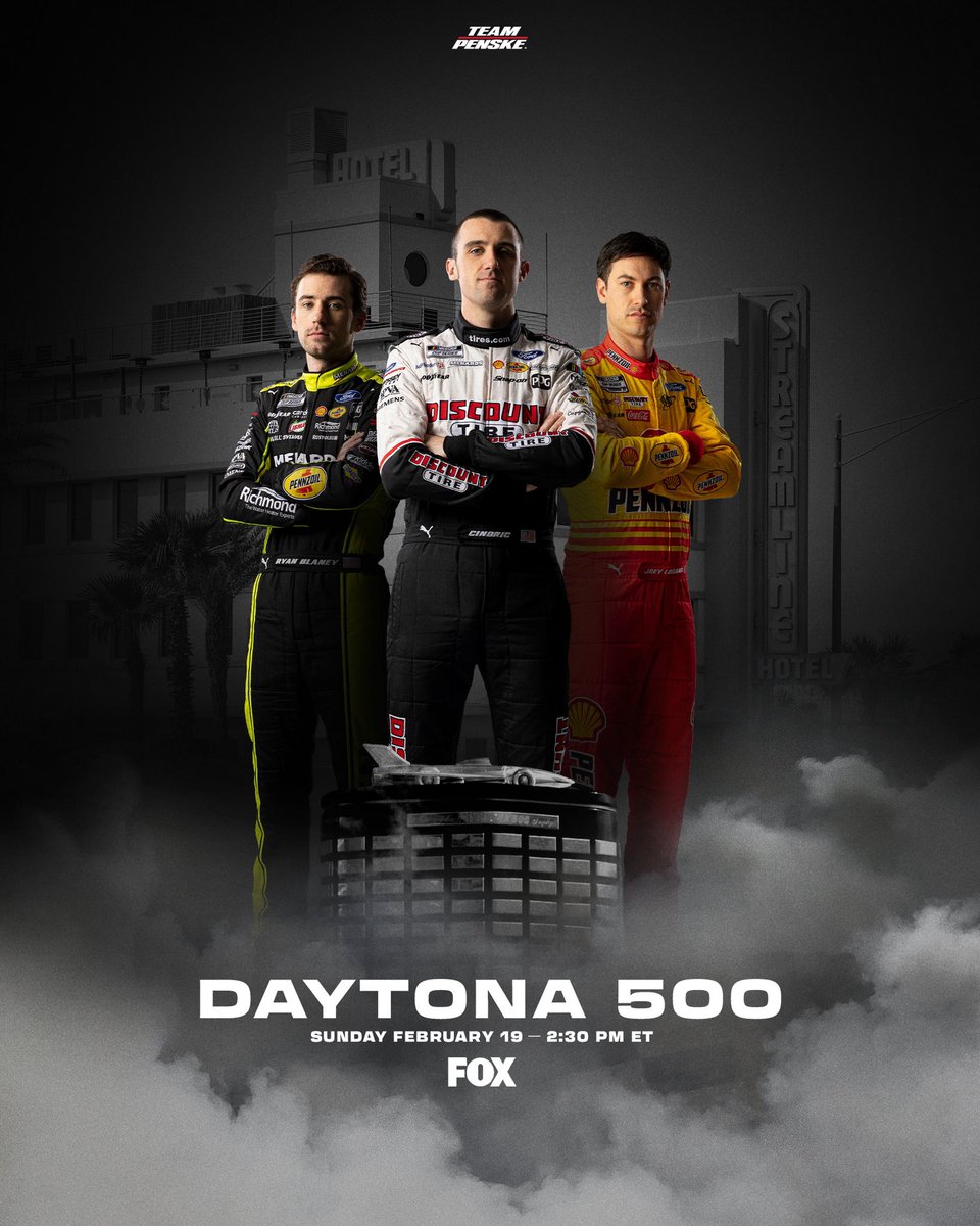 Team_Penske's tweet photo. Let’s make some history. 

#Daytona500 | #NASCAR75 https://t.co/9ipRIUiqQi