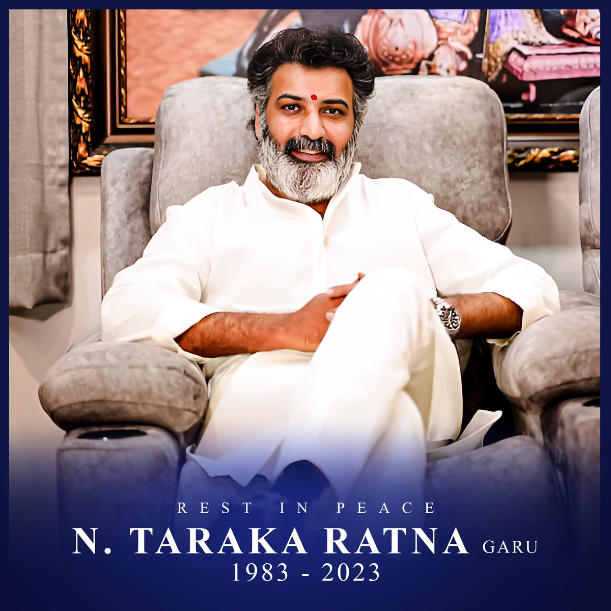 GopalDasari95's tweet photo. #RIPTarakaRatna @ncbn
@tarak9999 @tdptrending @MudrgadaN 

 We Miss You Anna. 😔😔😔 https://t.co/uFlz8lObqf