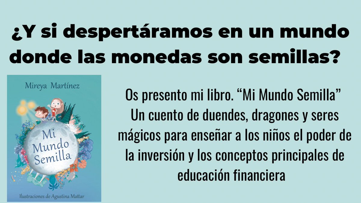 lasaviasabia's tweet photo. Aquí presento mi proyecto. Llevo más de 20 años en finanzas de empresas y me encanta la inversión. Solo veo que la gente no sabe gestionarlas. Este es el libro que he publicado para que los niños no partan sin esa herramienta tan poderosa: educación financiera. https://t.co/VF8zhoJ1AR