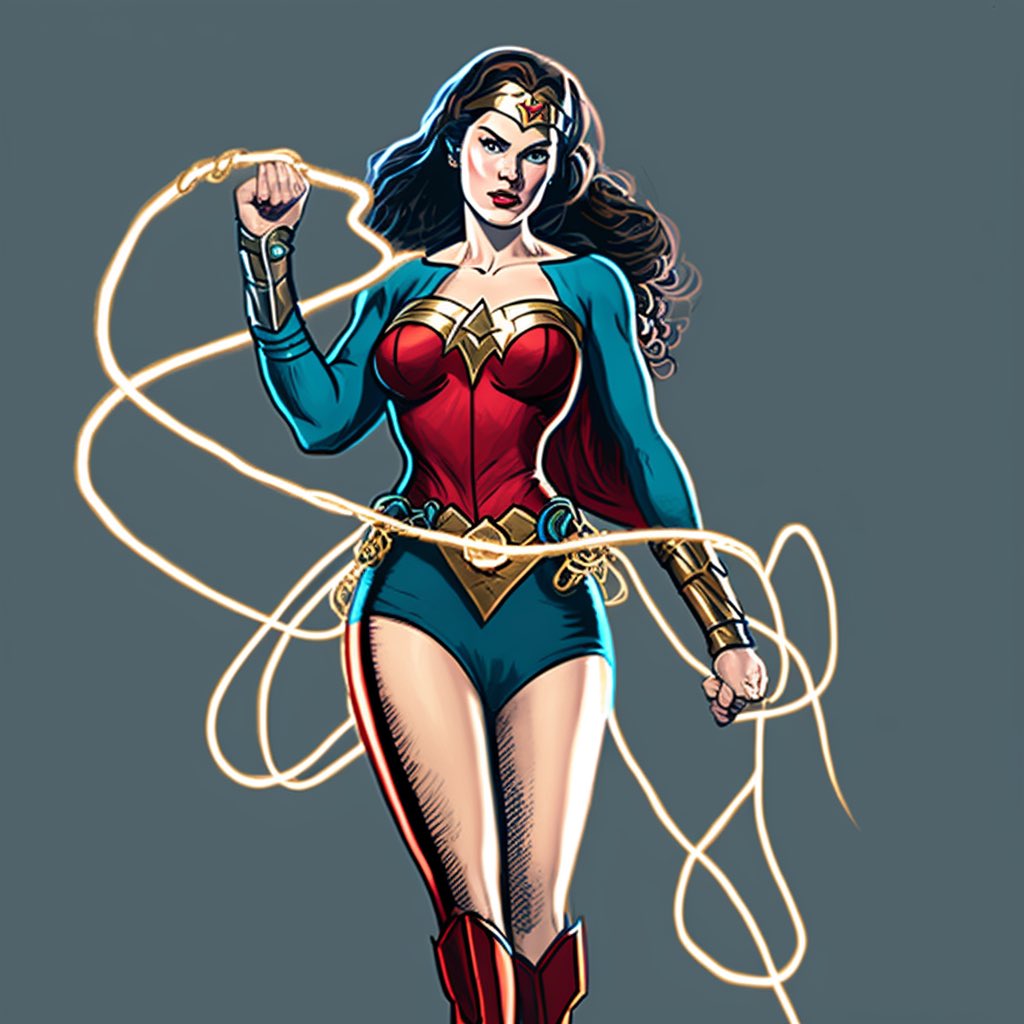 ckc_hardy's tweet photo. @216_TheOne Midge did this w Wonder Woman #AIArtwork https://t.co/dl6Atw3UqJ