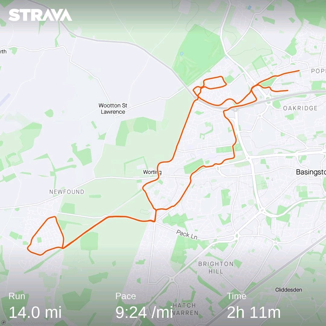 Check out my activity on Strava: strava.app.link/XFfW1KjFxxb longest run in over 5 years training for #leedsmarathon #robburrow #mnd #ukrunchat