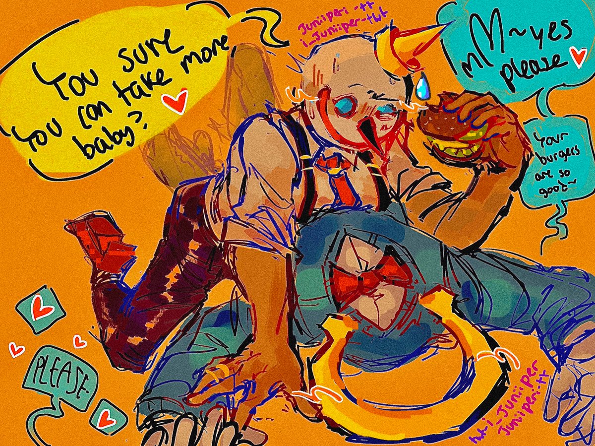 i_Juniiper's tweet photo. WELP. Demons kinda took over for this one sorry not sorry. #jackinthebox #jackintheboxfanart #jackintheboxart #omegamart #jackintheboxmascot #juniiper #juniiperi #iJuniiper #babygirl #need #them #crackship #suggestivefanart https://t.co/rYTP6PVmvk