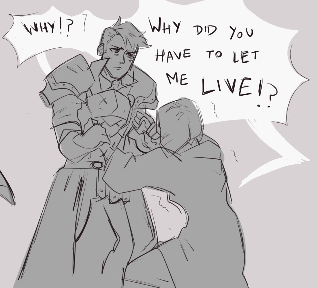 AU where Caspar recognizes Fleche and steps in to save her life after the Rodrigue debacle

It gets worse before it gets better

[fe3h, fire emblem, three houses, azure moon, dimitri, felix, ingrid, sylvain, faerghus four, house von bergliez] 