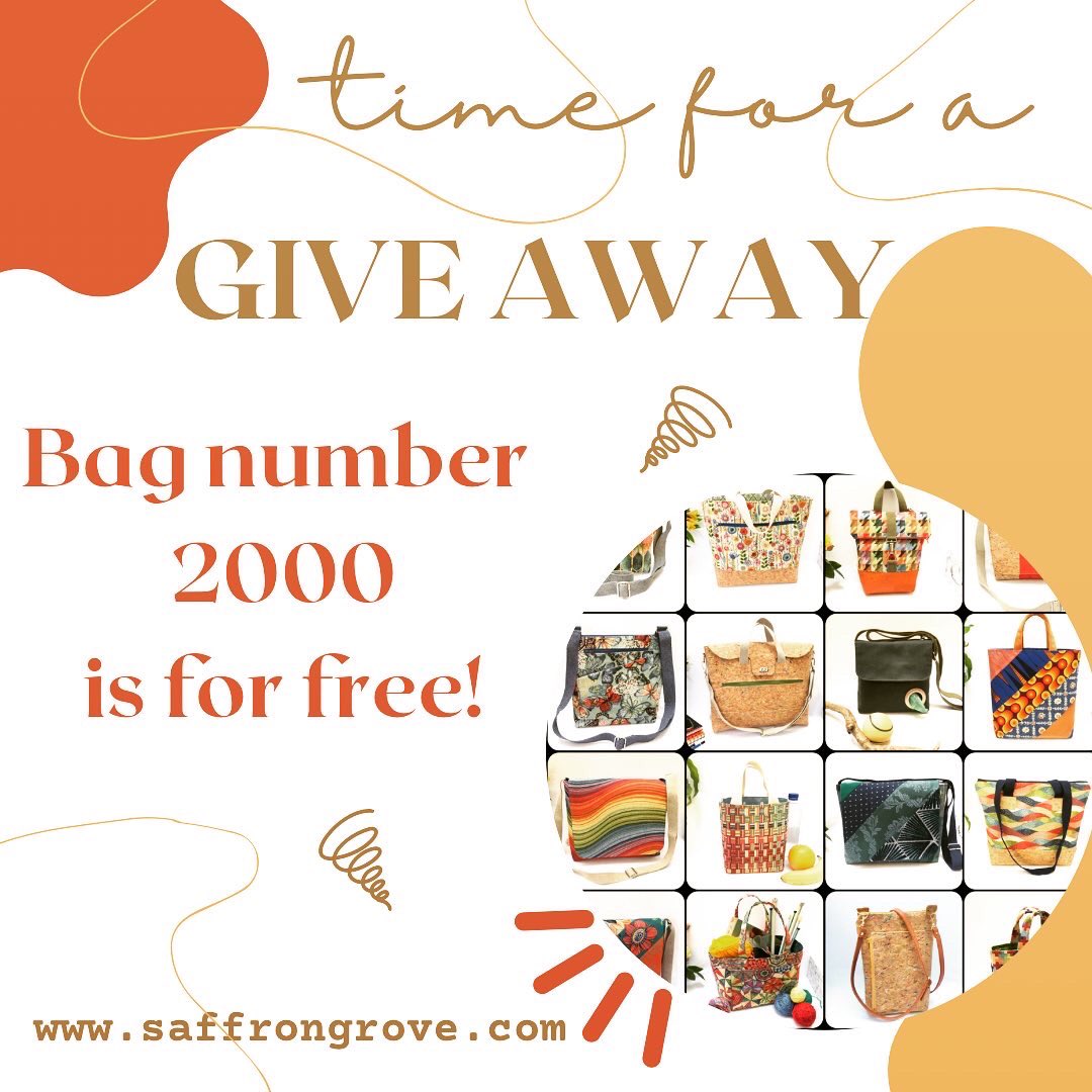 It’s giveaway time! I am close to selling my 2000th bag. Whoever buys it will get a total refund if buying online or will simply get it free if buying at one of my markets.
It could be you 🫵🏻

saffrongrove.com/shop

All my events are also on my website 🛍🛍
#Giveaway #baglover