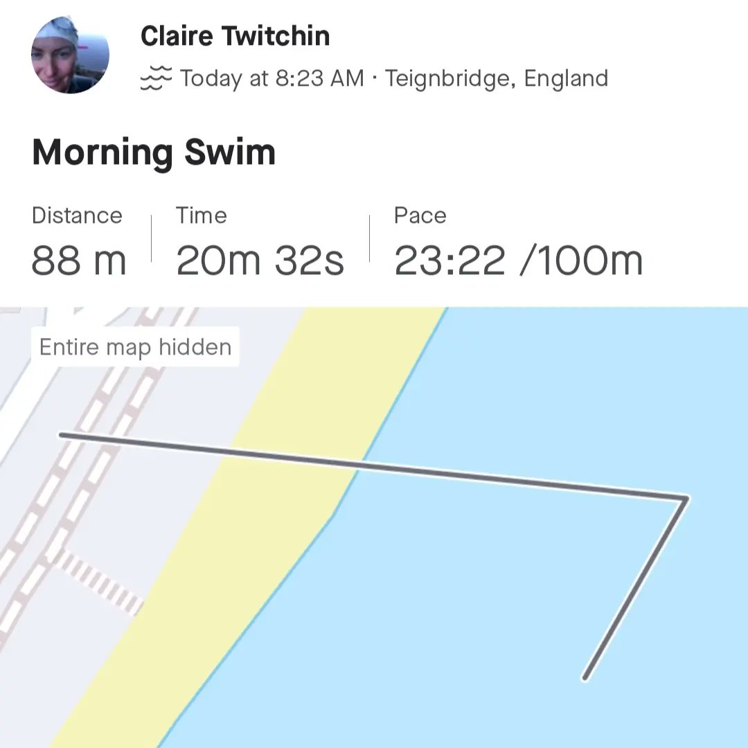 Twitchin2's tweet photo. My first acclimatisation dip π Totally wimped it in a wetsuit but had to be done as was a birthday present from the kids π Really grateful to Teign Bean Coffee for the lovely coffee afterwards! Thank you Becca El Grosto π
π #mencap #mencapmarvels #relaychannelswim #training https://t.co/JCbO14iSvT