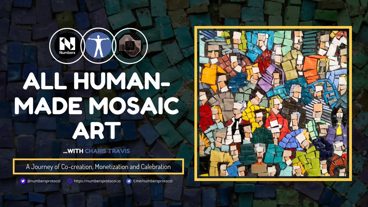 No way I'm missing out on the All Human-made #mosaic #Art campaign by @numbersprotocol, @captureapp_xyz and @tsevis. ♂️♀️

It'd be from the 17th of Feb to the 31st of March. 📆

Details of this in the quoted tweet below ⬇️⬇️

$NUM #RevenueSharing