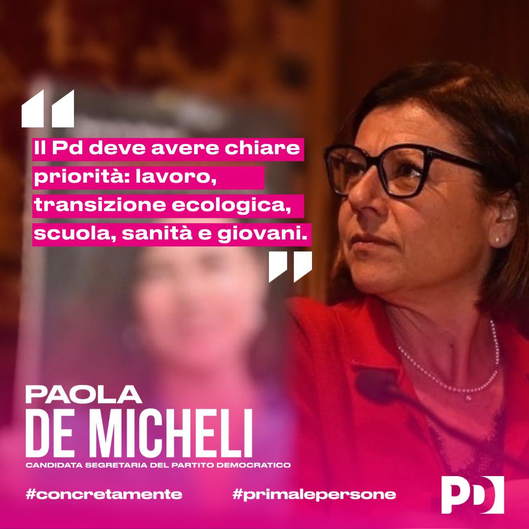 paola_demicheli's tweet image. La sconfitta alle elezioni regionali ha confermato che per battere la destra occorre costruire una coalizione ampia con un progetto politico coerente e #proposte concrete: priorità a lavoro, transizione ecologica, scuola, sanità e giovani. #Concretamente #PrimaLePersone 💪🏻