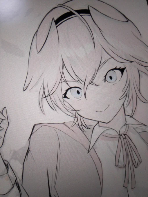 Ipadを導入したら線画描きやすくてびっくり いつも半日以上かかるんだけどこれは時短になるかも 