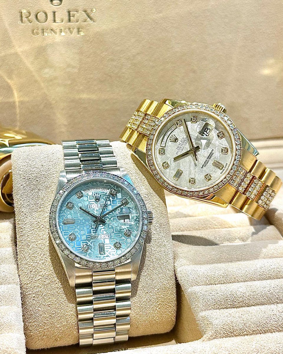 _Glint_'s tweet photo. ROLEX
DAY-DATE 36
Ref18346A
Ref.118348
デイデイト36
純正ダイヤのプラチナモデルor唯一無二のメテオライト文字盤🌏
個体数が少ない両モデル2/19現在ご案内可能です💁🏻♂️
#18346A
#ROLEX
#ROLEXDAYDATE
#DAYDATE
#DAYDATE36
#ロレックス
#ロレックスデイデイト
#デイデイト
#メテオライト https://t.co/Dy0Obmi5Vp