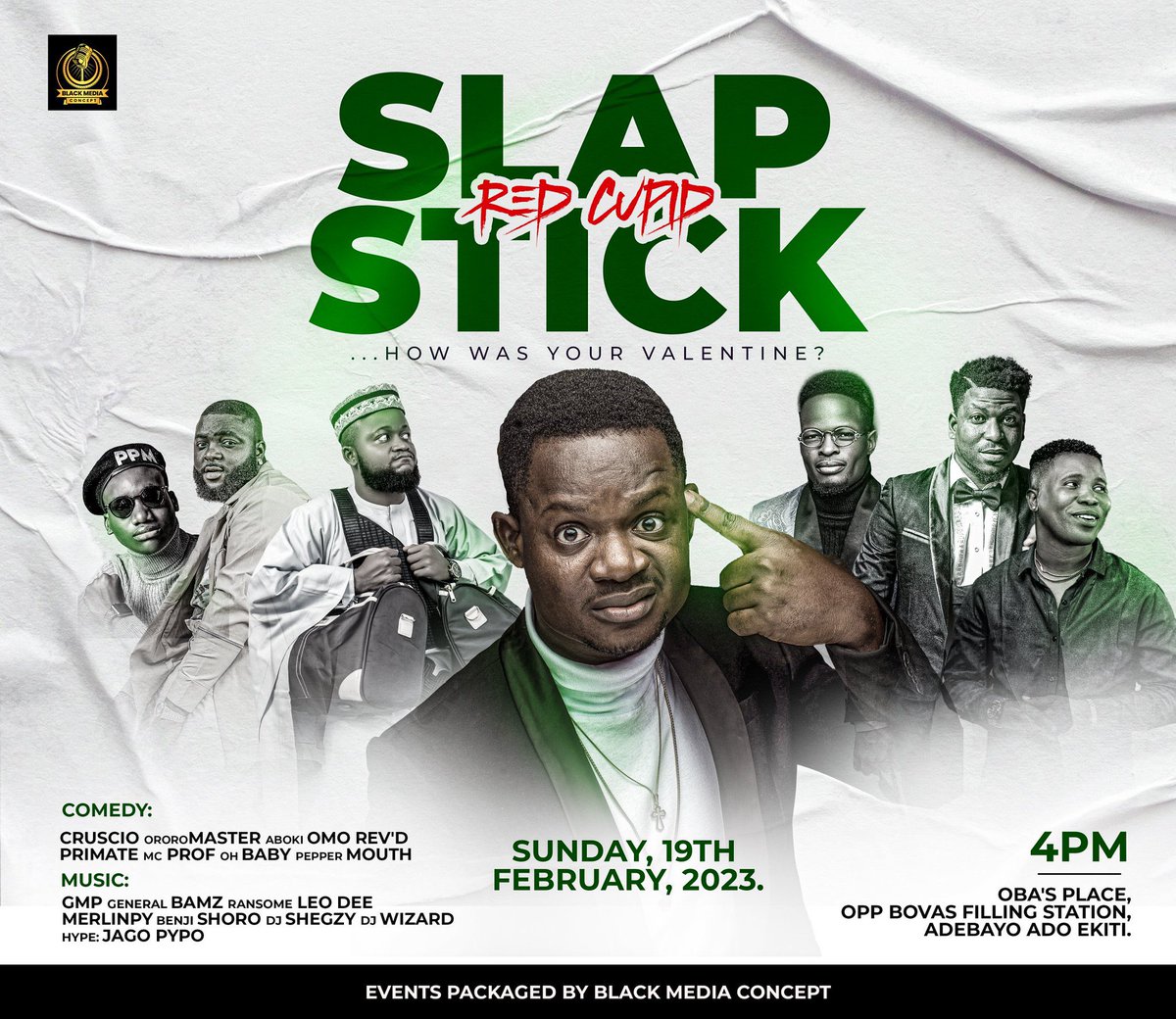 Good morning,

Today, <a href="/Cruscio/">Cruscio 🎤 💻 𓃵</a> will be hosting his first show of the year.

Venue: <a href="/ObasPlace/">Oba's Place</a>, Opp Bovas Filling Station, Adebayo, Ado Ekiti.

Time: 4pm

Gate: Free

<a href="/Cruscio/">Cruscio 🎤 💻 𓃵</a> will be glad to have you, come and tell us HOW WAS YOUR VALENTINE 🤣

I will be there 
<a href="/ekititrends/">Ekiti trends</a>