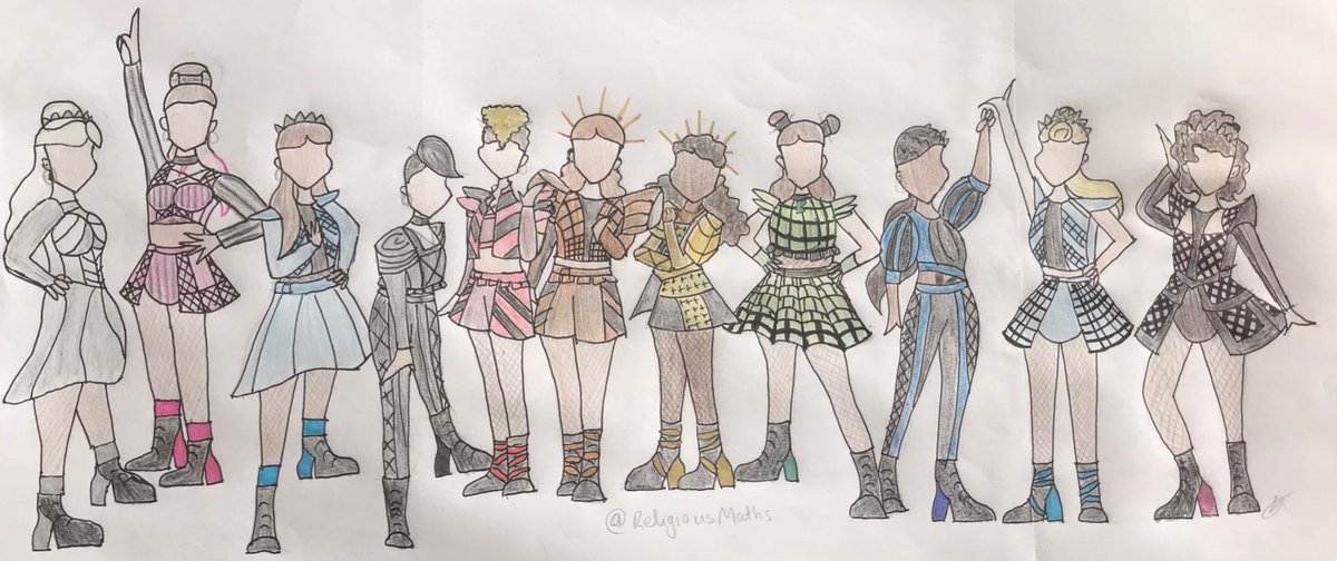 in honour of <a href="/sixthemusicalau/">Six The Musical AUNZ👑</a> closing, I drew all of the incredible queens.

Thank you to these queens and Six for all of the inspiration and joy you've brought so many people <3