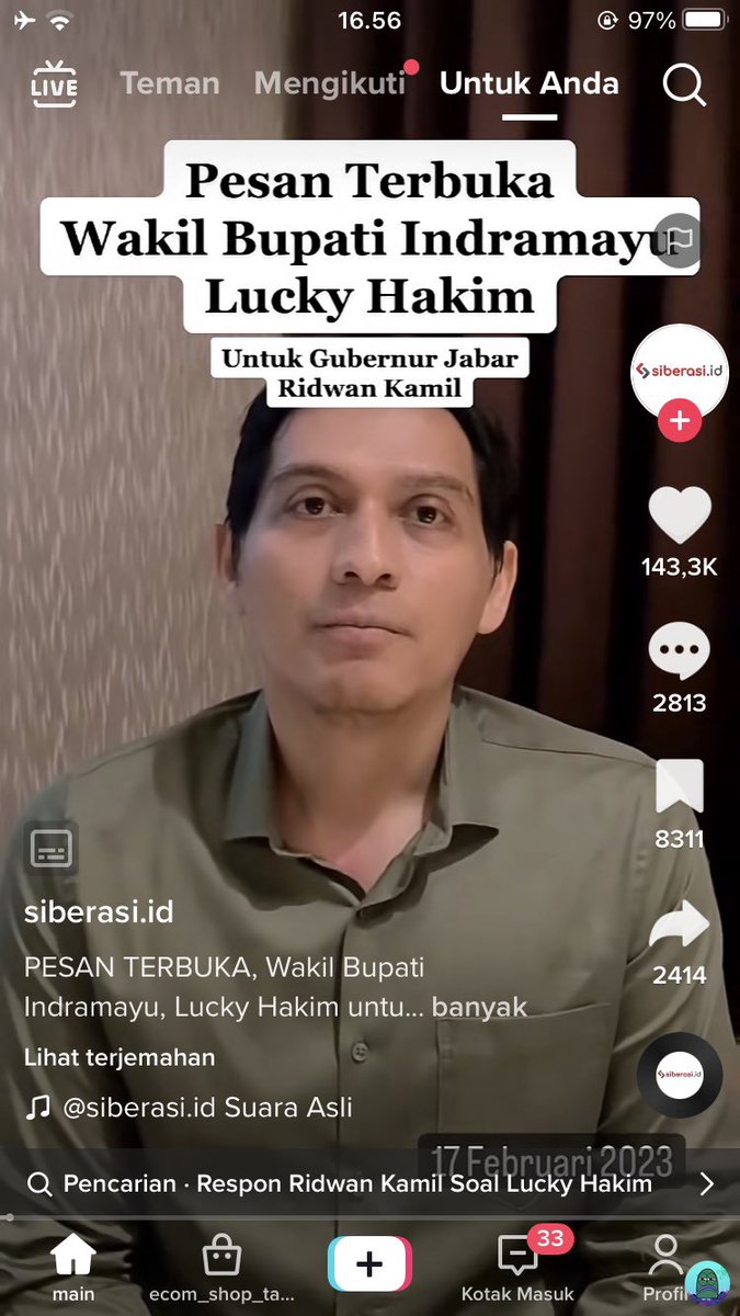 tanyakanrl's tweet photo. 💚 guys ada yg tau gak ini bliau knp? (khususny org indram4yu) kselamatan ny kyak trancam, ngomong nya kayak getar gt suara nya.. apkaah bupati indr4mayu problematik? https://t.co/nnAJGAHiKJ
