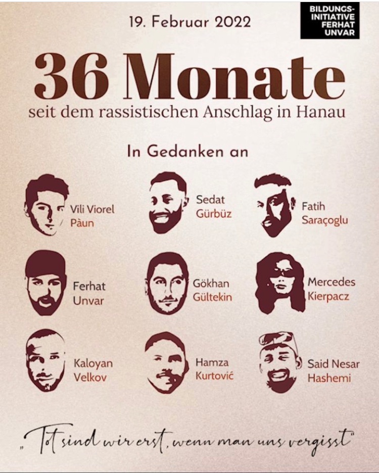 Mein Herz und meine Wut sind heute in Hanau. #hanauistueberall #hanau1902 #SayTheirNames