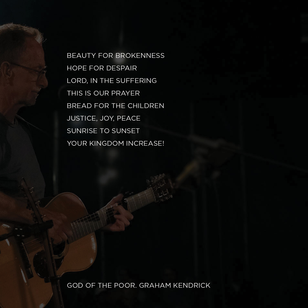MakeWayMusic's tweet photo. Beauty for brokenness
Hope for despair
Lord, in the suffering
This is our prayer
Bread for the children
Justice, joy, peace
Sunrise to sunset
Your kingdom increase!
Lyric Video: https://t.co/bMR1CBGVp2
#godofthepoor #justice #poor #grahamkendrick #worship #worshipleader https://t.co/5PHy6j8bLj