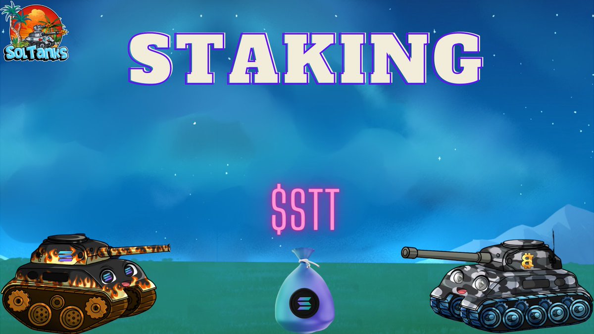 Have you won a battle in the Solanial universe? 

Keep the rewards In the wallet and stake to generate a passive income of $STT token 🪙

Our team Is working on building a staking pool for the players of SolTanks

#Solana #SolanaAirdrop #SolanaNFT #SolanaCommunity #P2E #P2Egaming